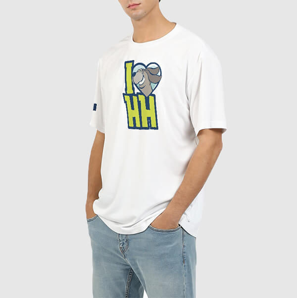 I heart hilarious hound graphic tee mens