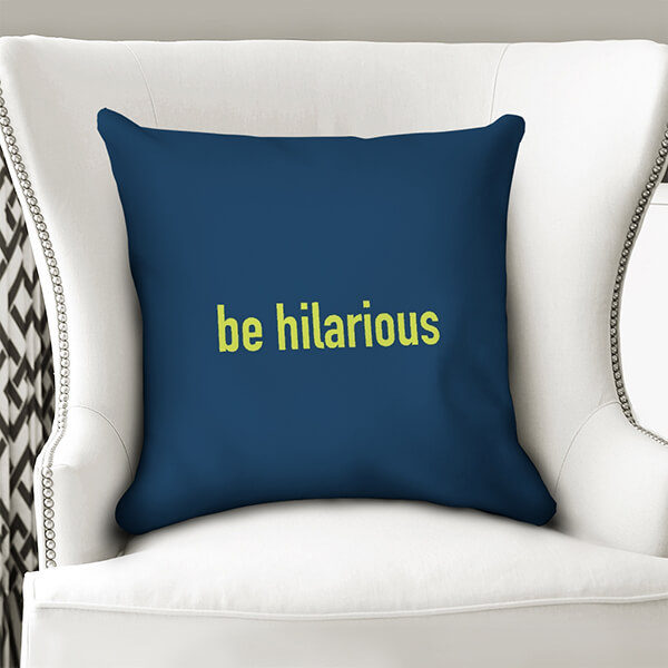 be hilarious navy blue pillow shop hilarious hound